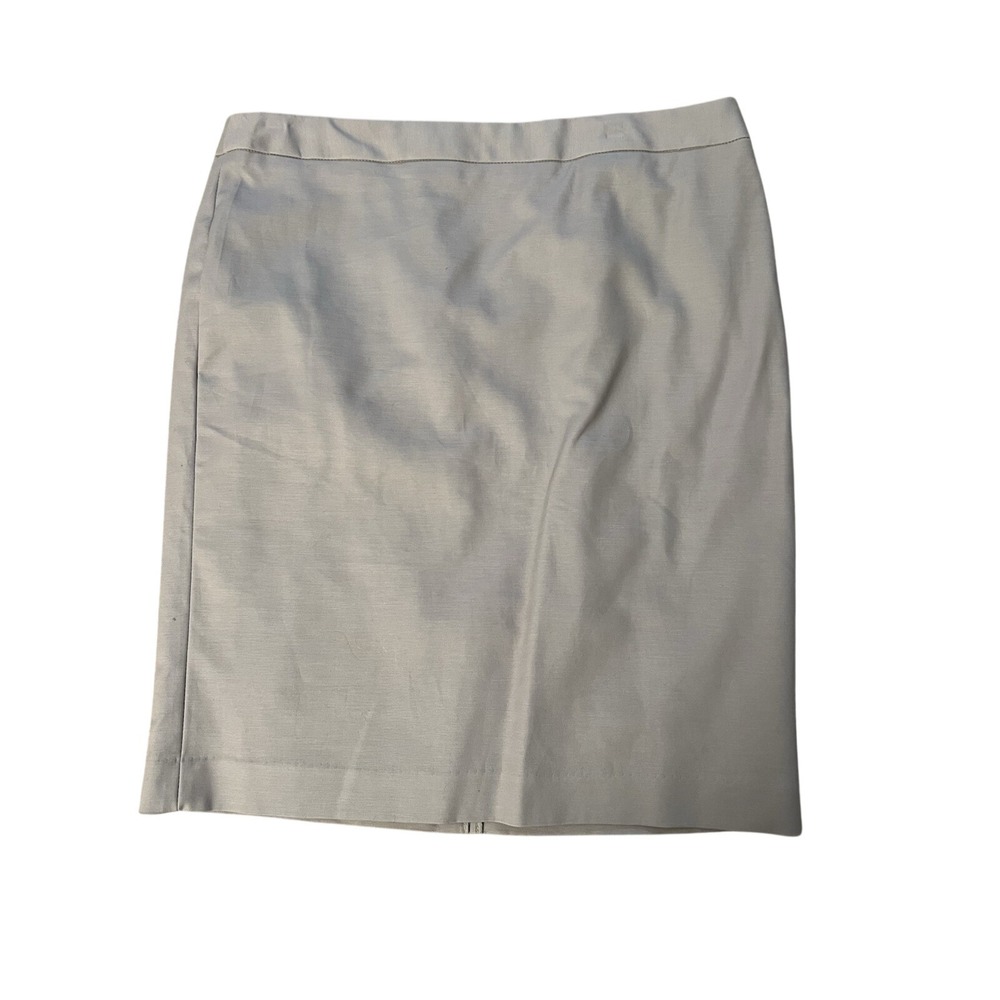 Liz Claiborne Career Purple Cotton Stretch Pencil Skirt Womens Size 10